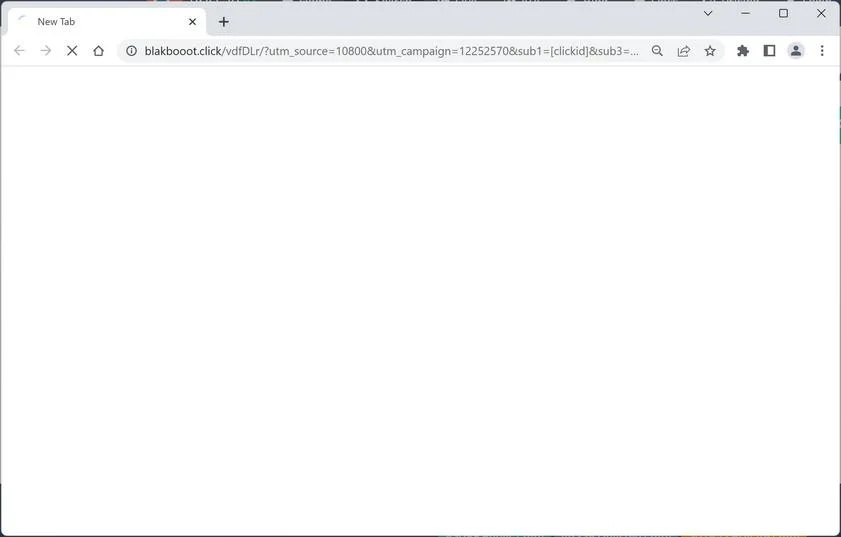 Remove Blakbooot.click Ads (Virus Removal Guide) 1 Image: Chrome browser is redirected to Blakbooot.click