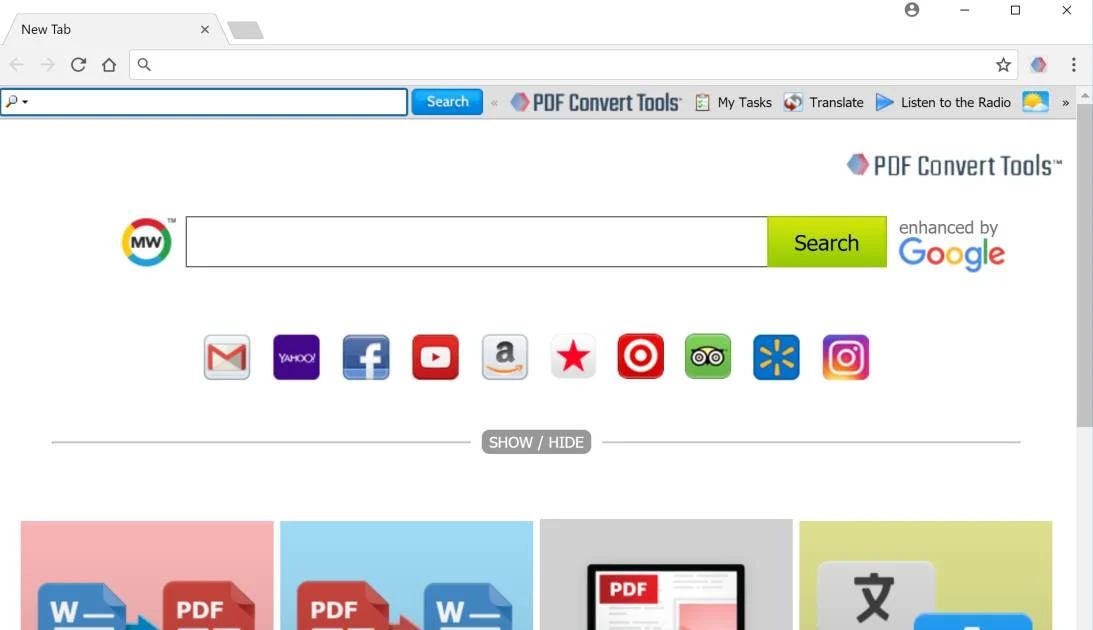 PDF Convert Tools Toolbar by myway