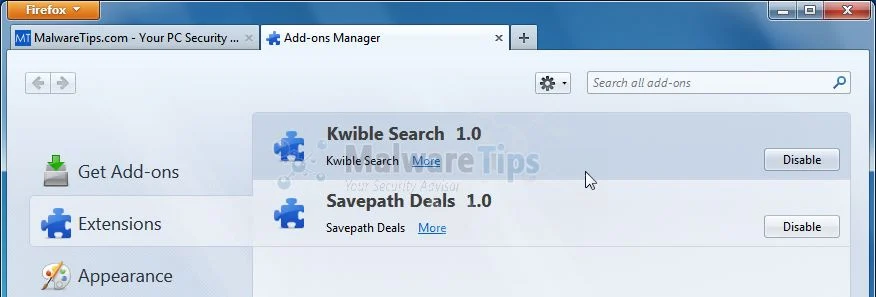 [Image: Savepath Deals Firefox extension]