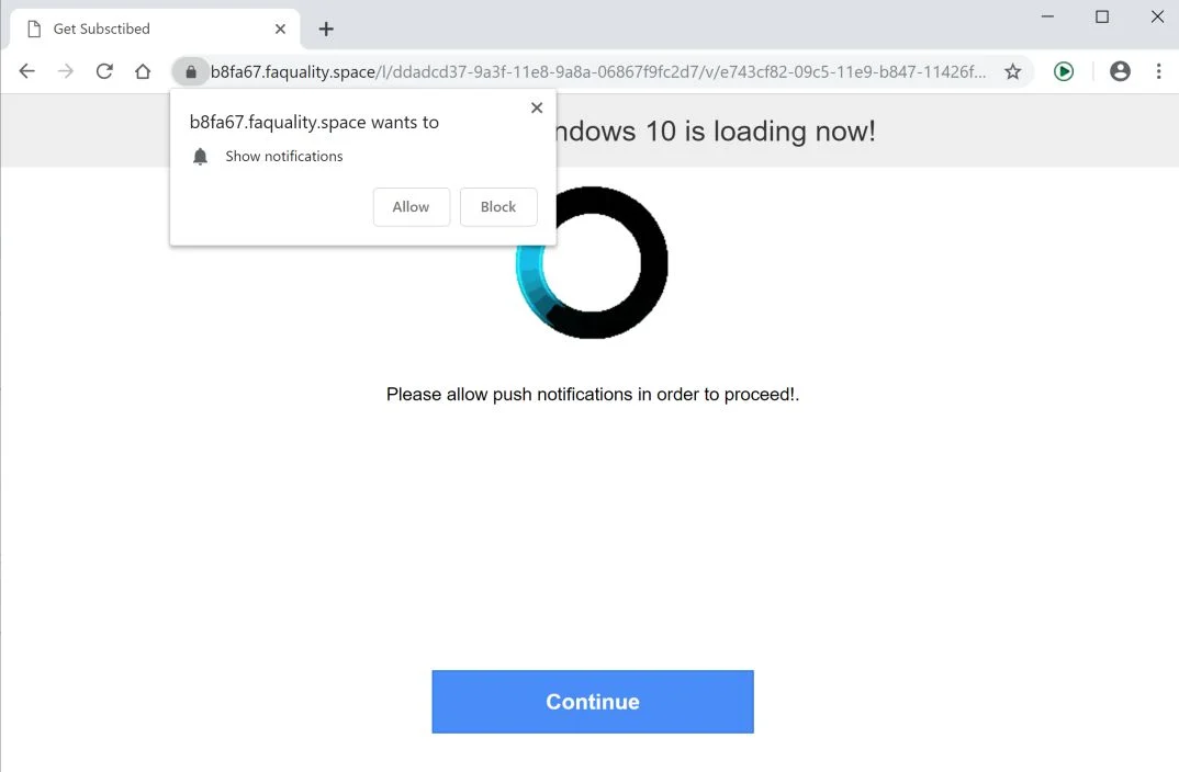 How to remove Faquality.space redirect (Virus Removal Guide) 1 faquality.space redirect virus