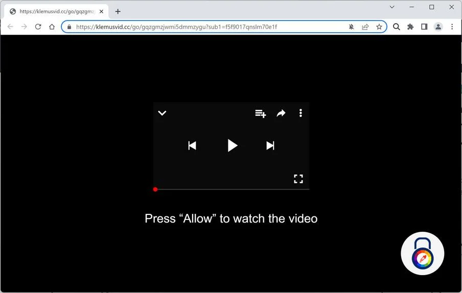 Remove Klemusvid.cc Pop-up Ads (Virus Removal Guide) 1 Image: Chrome browser is redirected to Klemusvid.cc