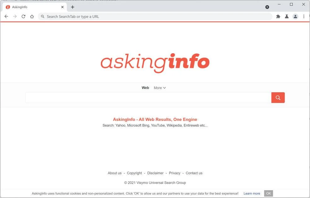 Remove AskingInfo browser hijacker (Virus Removal Guide) 1 Image: AskingInfo browser hijacker