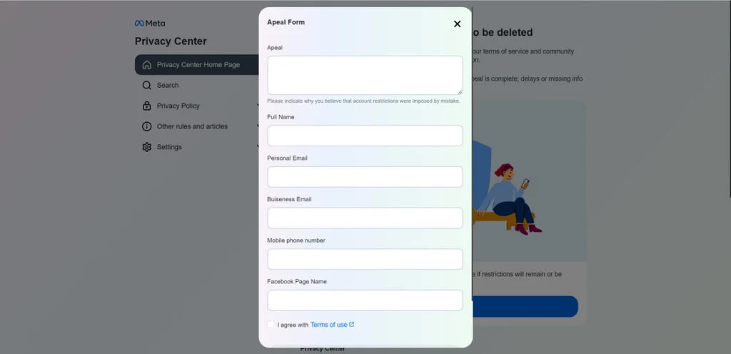 deleted Facebook scam 2