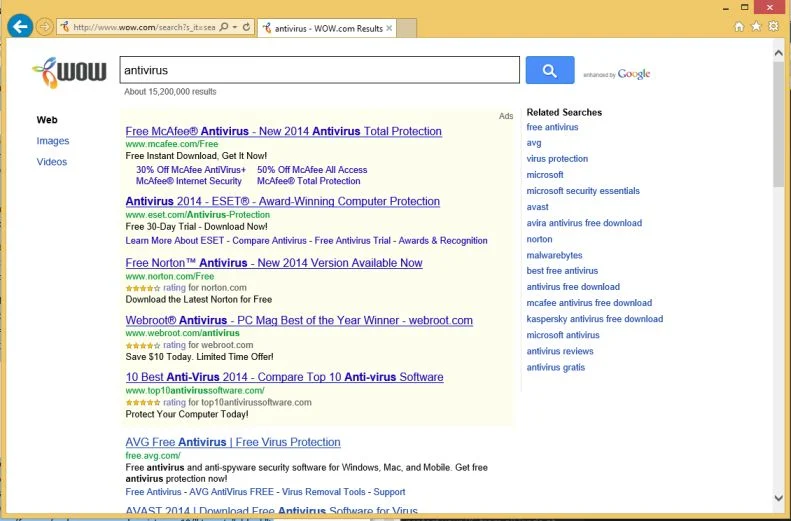 Wow.com virus