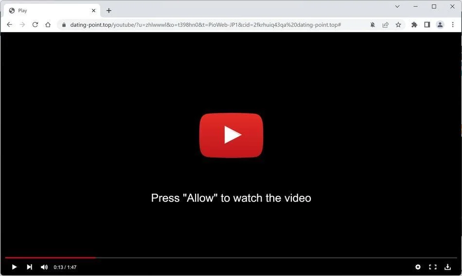 How to Remove Dating-point.top Pop-up Ads (Virus Removal Guide) 1 Image: Chrome browser is redirected to Dating-point.top