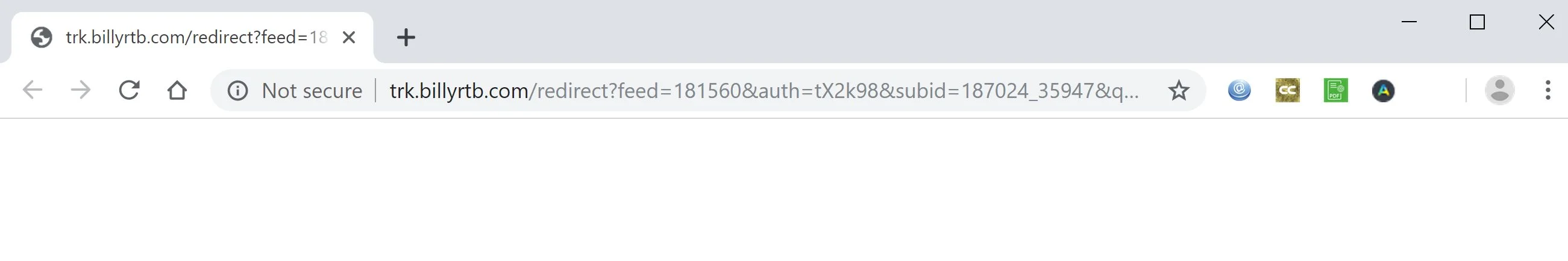 How to remove Trk.billyrtb.com redirect (Virus Removal Guide) 1 Image: Chrome browser is redirected to Trk.billyrtb.com