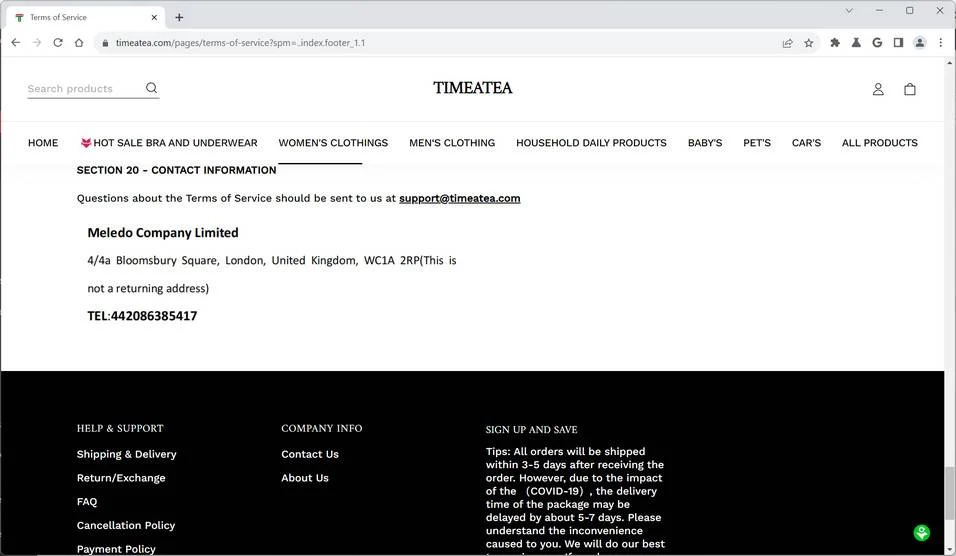 The Real Deal on Timeatea: Legit Store or Scam? 1 timeatea.com China