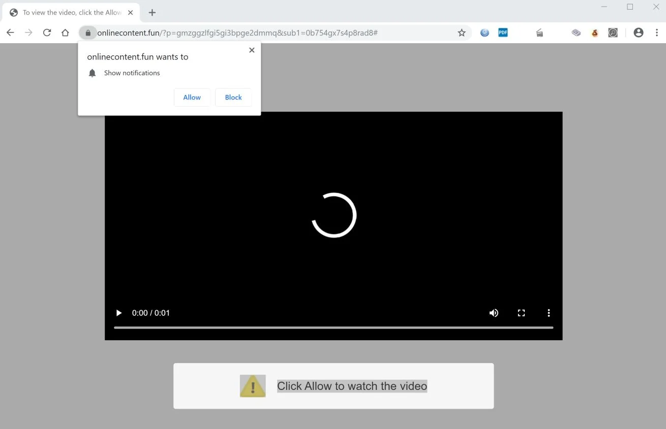 onlinecontent.fun redirect
