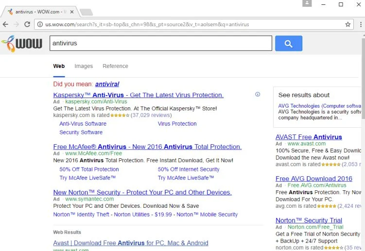 Us.wow.com virus