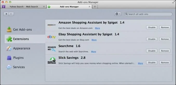 MacCaptain extension Mac OS X Firefox
