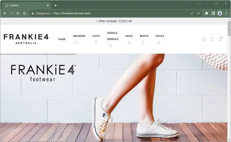 Beware - Frankie4.cairnsau.store is a Scam Store 1 frankie4.cairnsau.store scam