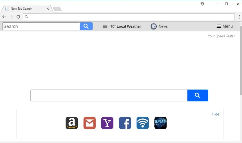 Search.yourspeedtester.com redirect virus