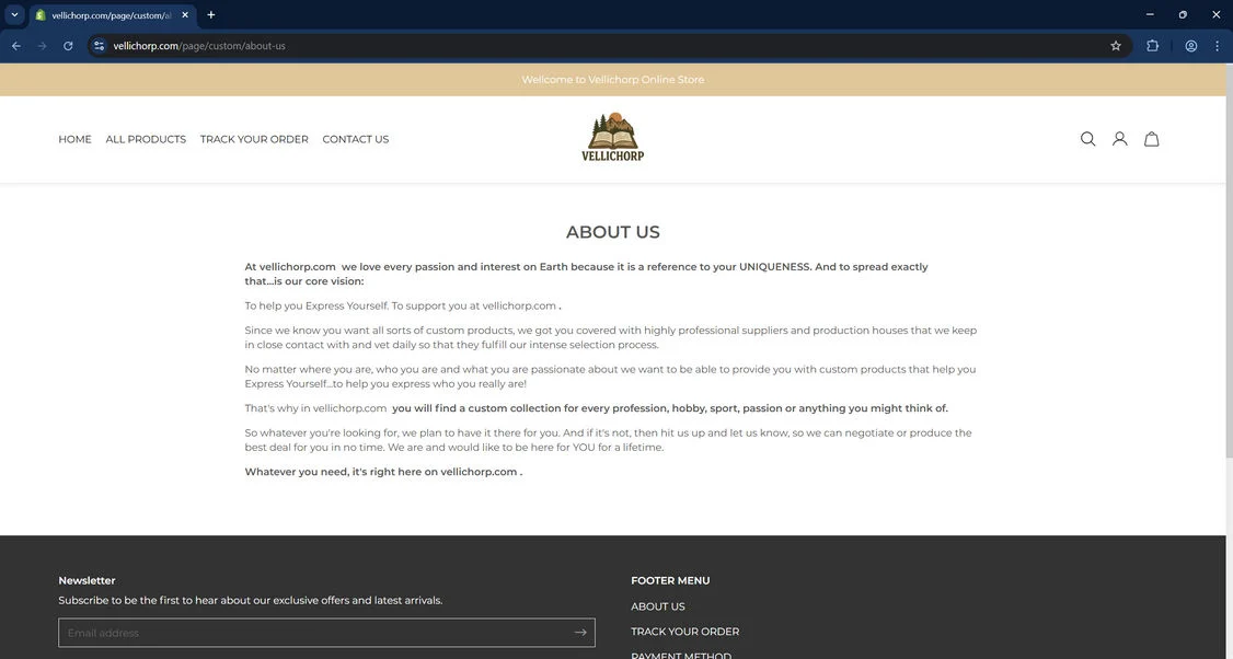 Vellichorp.com scam