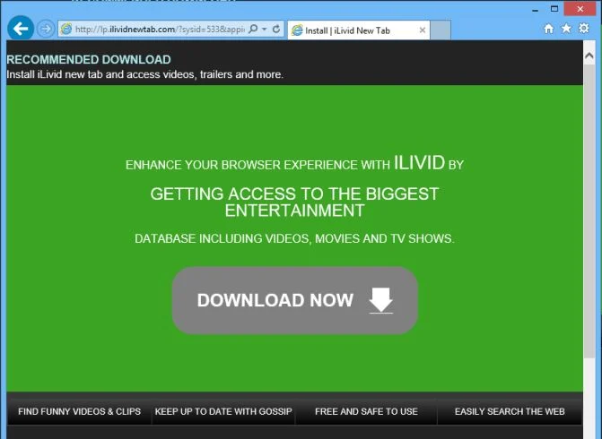 Lp.ilividnewtab.com virus