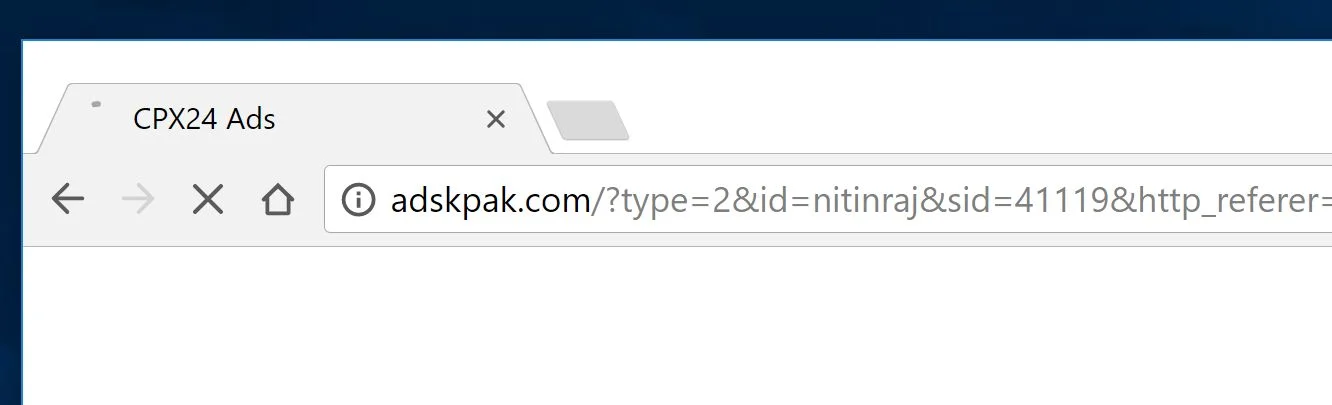 Adskpak.com redirect Adskpak.com redirect virus