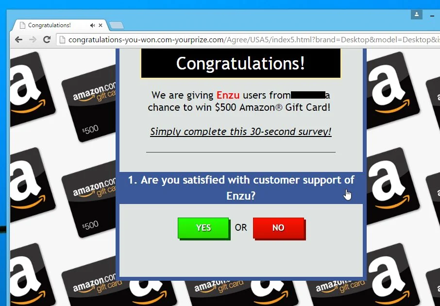 Congratulations-you-won.com-yourprize.com virus