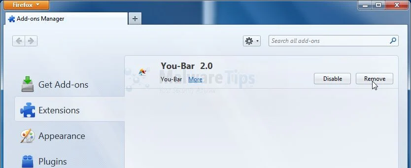 [Image: You-Bar 2.0 Firefox extension]