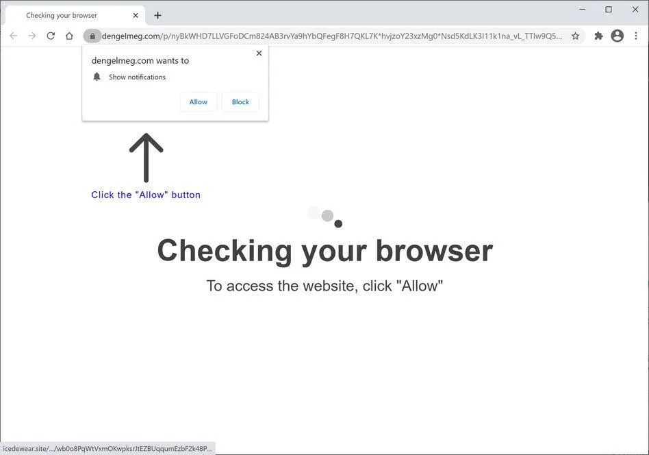 Remove Dengelmeg.com pop-up ads (Virus Removal Guide) 1 Image: Chrome browser is redirected to Dengelmeg.com