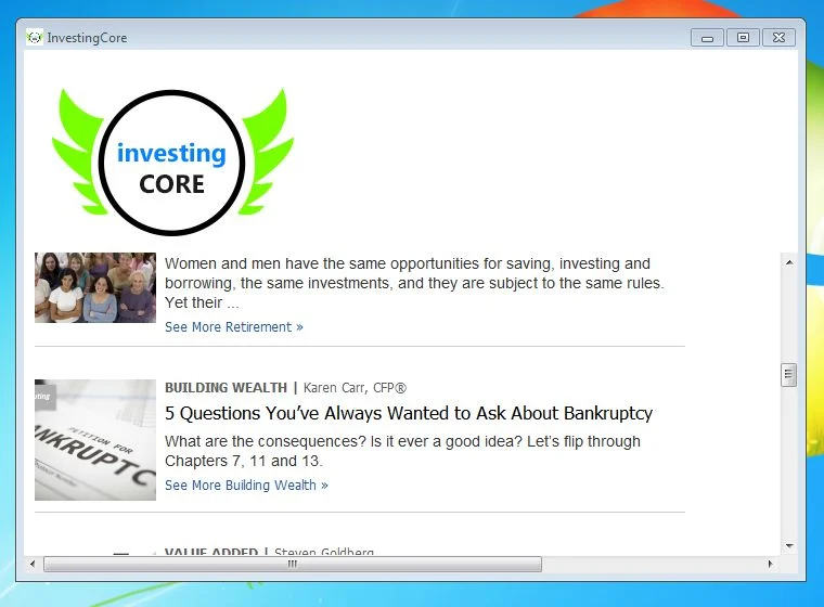 Investing Core Ads