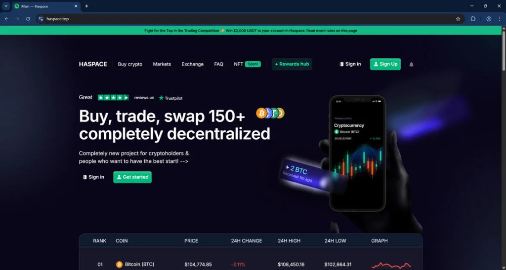Haspace.top Crypto Scam Report: Our Investigation 1 Haspace.top scam