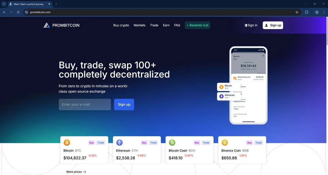 PROMBITCOIN scam