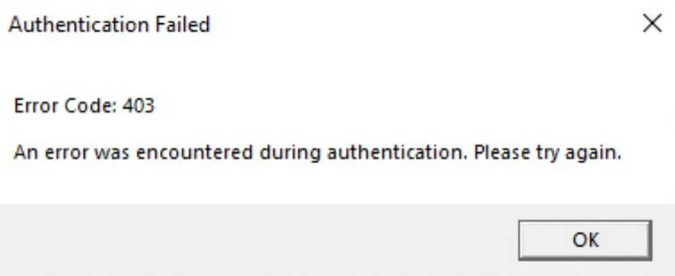 Roblox Error Code 403