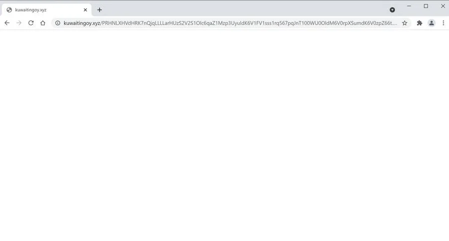 Remove Kuwaitingoy.xyz pop-up ads (Virus Removal Guide) 1 Image: Chrome browser is redirected to Kuwaitingoy.xyz