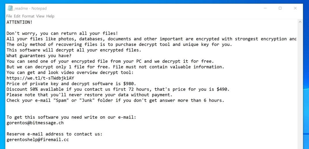 Image: Nesa Ransomware