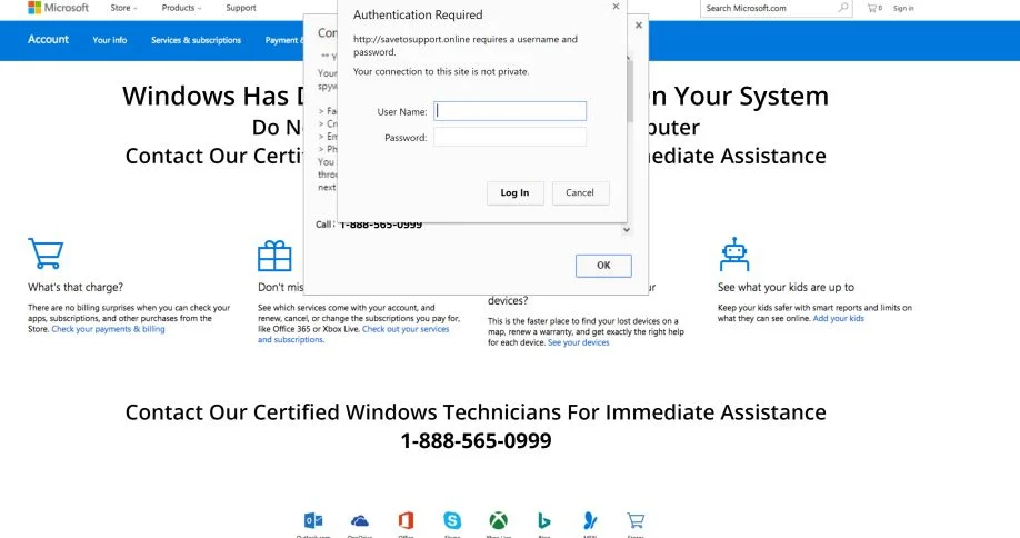 Windows Firewall Blocked The Internet Due To Security Breach Microsoft Support Scam