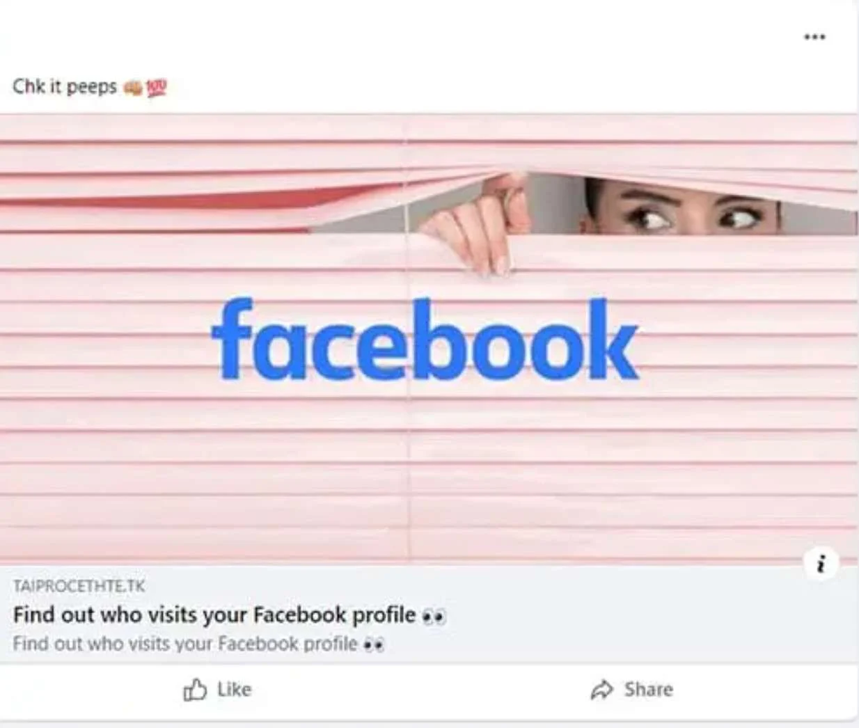 facebook scam