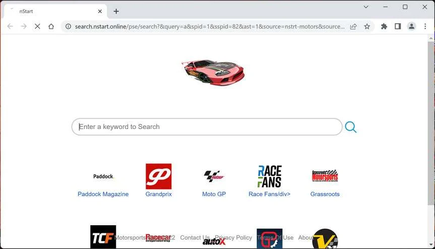 Image: Tennis Start Chrome new tab page