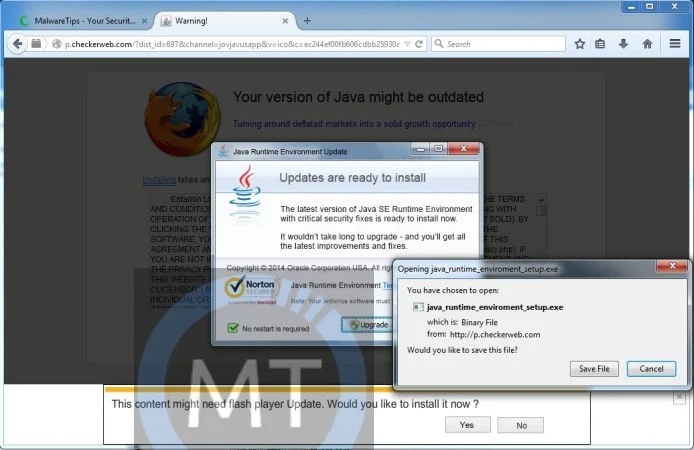 p.checkerweb.com virus