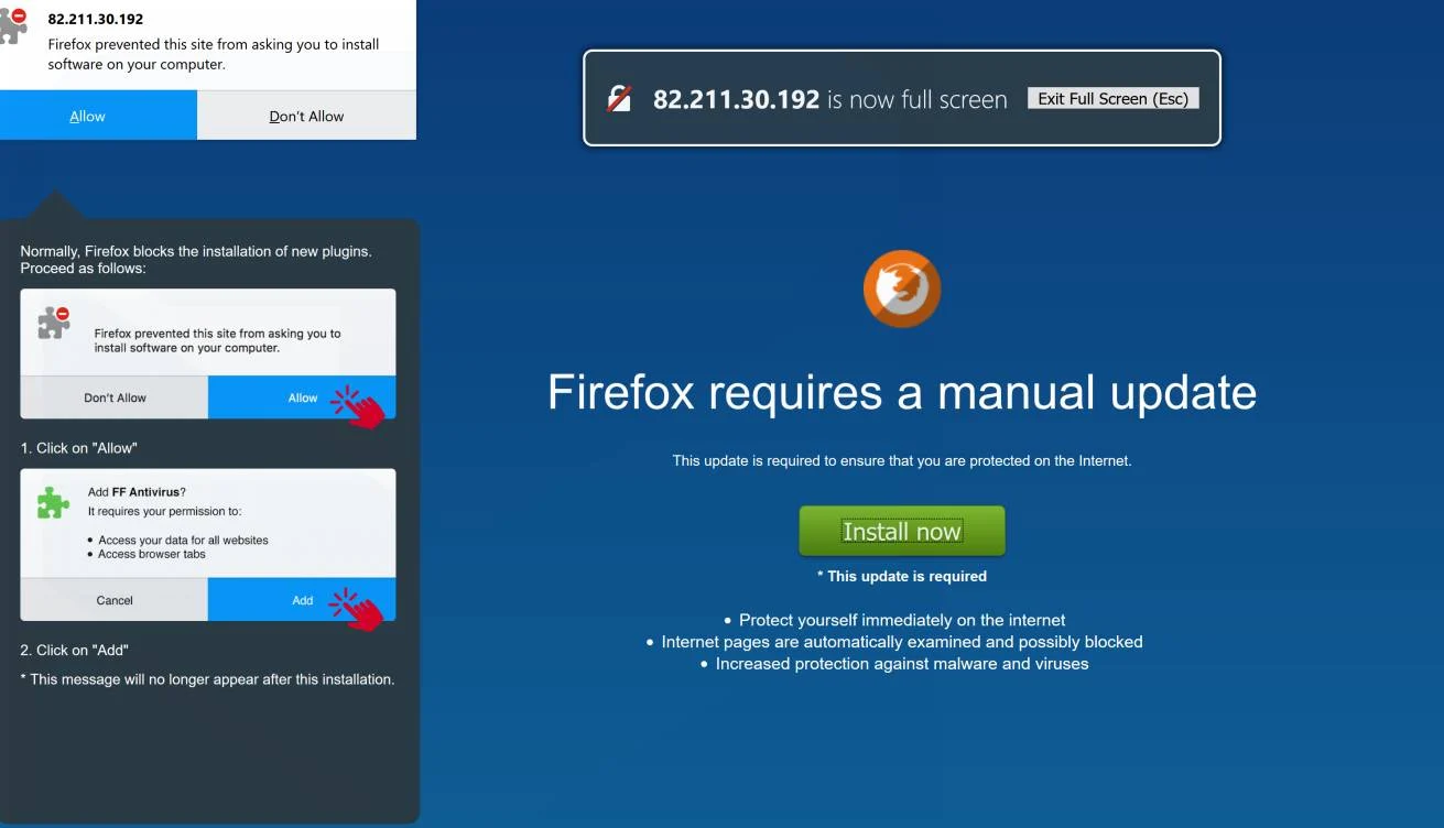 FF uBlocker by 82.211.30.192 adware