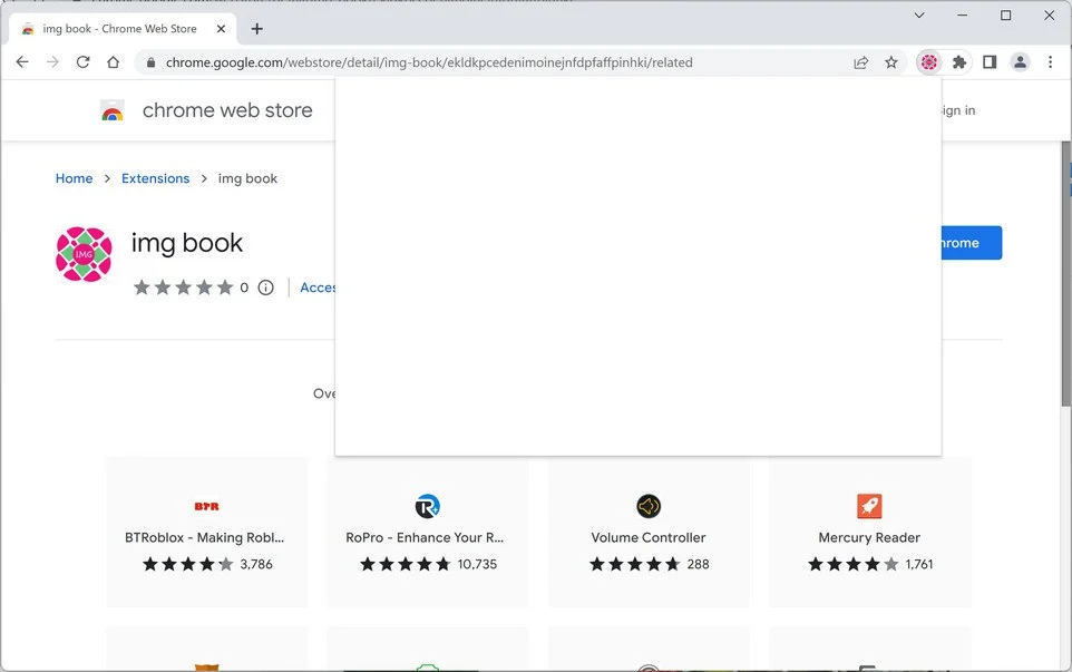 Remove Img Book Browser Extension (Easy Guide) 1 Image: Img Book Chrome extension