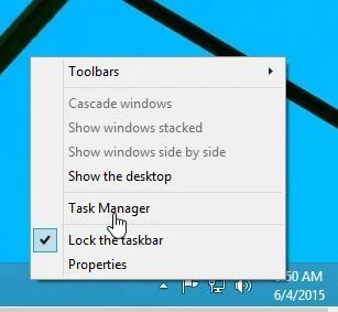 Start Windows Task Manager
