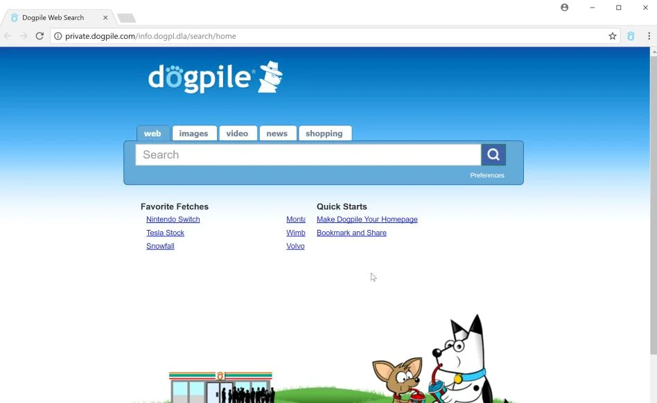 Dogpile Private Search Extension Virus