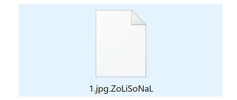 Remove ZoLiSoNaL ransomware (Virus Removal Guide) 1 Image: ZoLiSoNaL ransomware