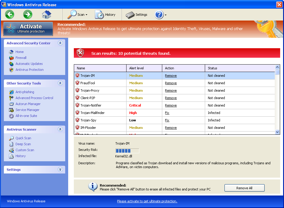 Windows Antivirus Release Windows Antivirus Release