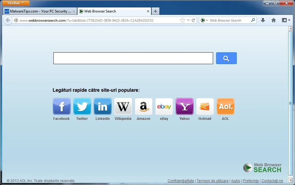 [Image: WebBrowserSearch Homepage]