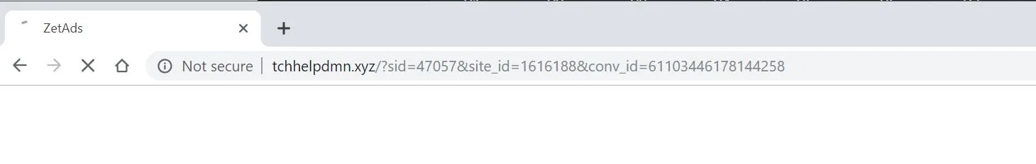 How to remove Tchhelpdmn.xyz redirect (Virus Removal Guide) 1 Tchhelpdmn.xyz redirect virus
