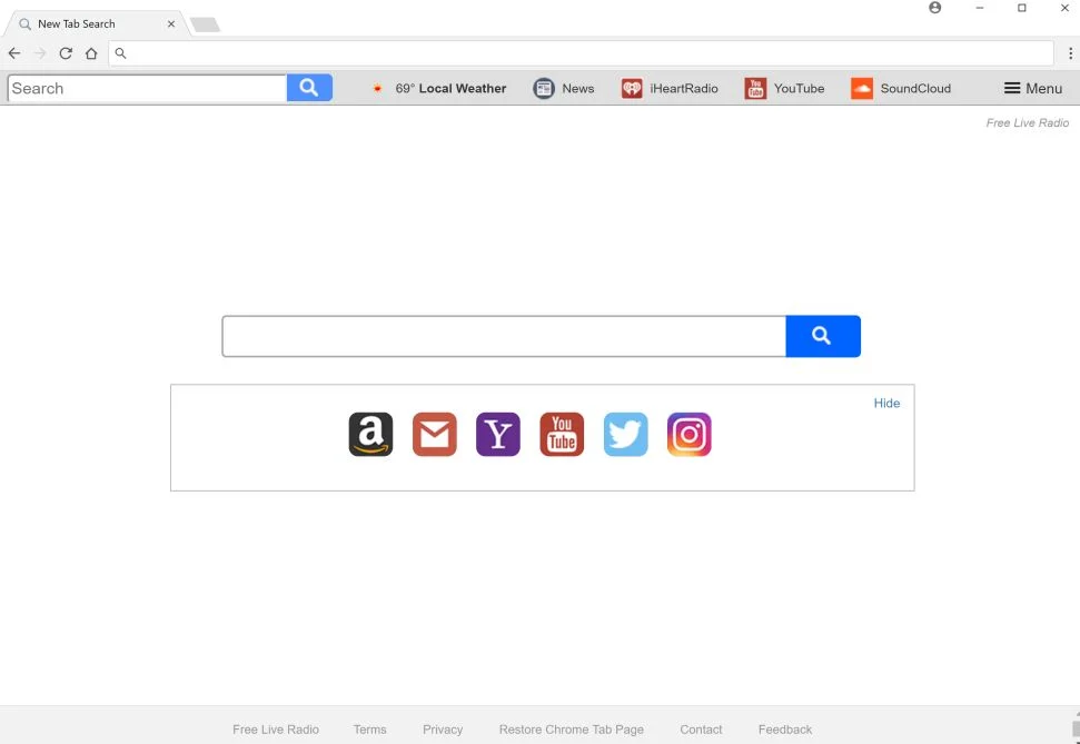 Free Live Radio New Tab Virus