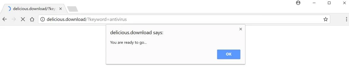 delicious.download redirect virus