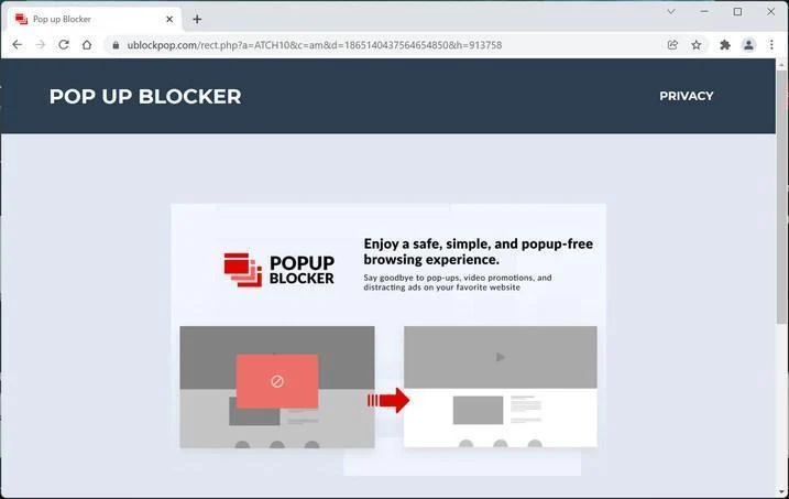 Remove Ublockpop.com pop-up ads (Virus Removal Guide) 1 Image: Ublockpop.com browser redirect