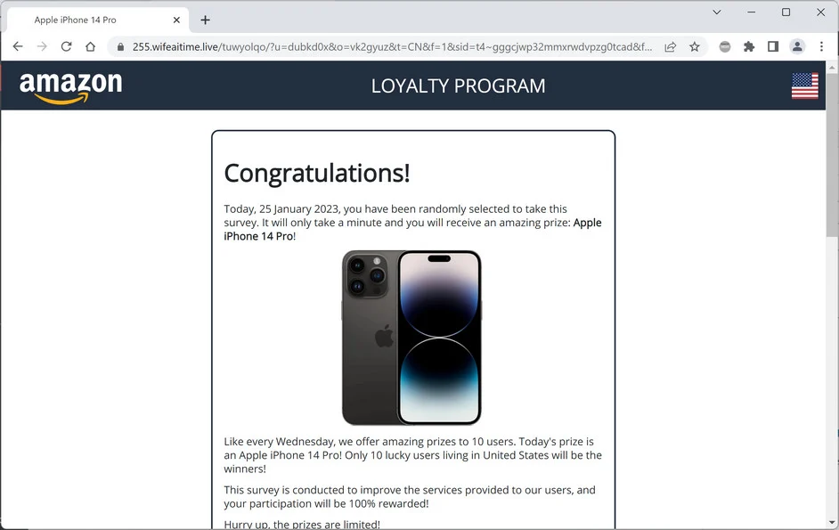 Image: Wifeaitime.live Survey Scam