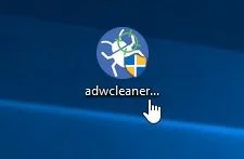 Double-click on the Malwarebytes AdwCleaner Icon Open Malwarebytes AdwCleaner