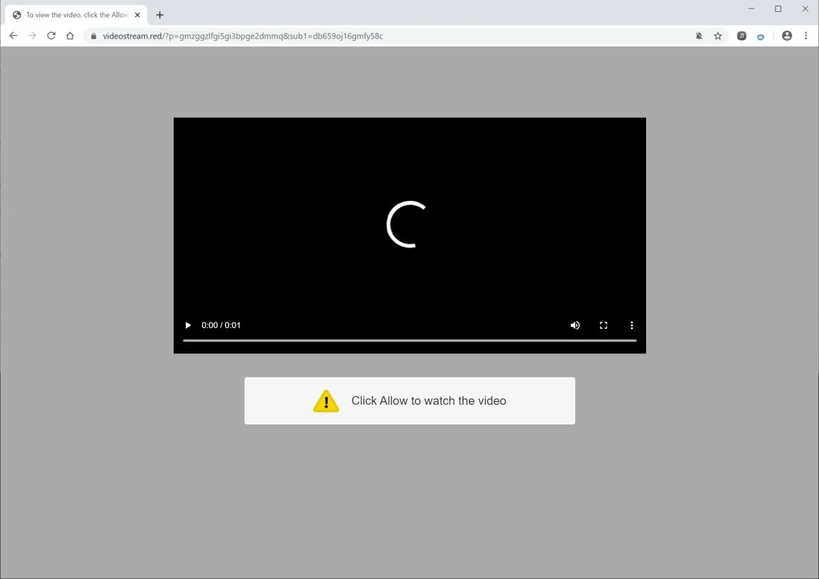 How to remove Videostream.red pop-up ads (Virus Removal Guide) 1 Image: Chrome browser is redirected to Videostream.red