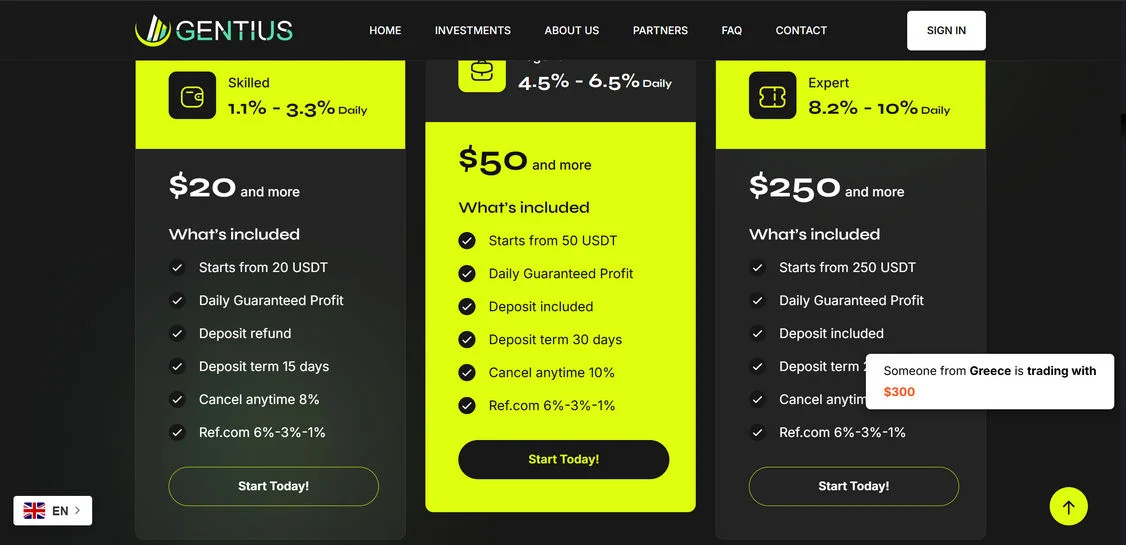 Gentius.top Crypto Scam - Read Our Findings Here 1 Gentius.top scam