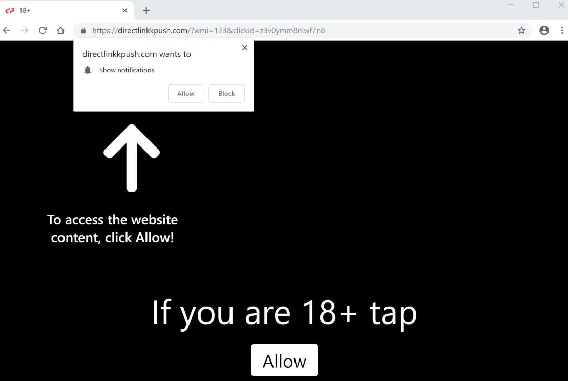 Remove Directlinkkpush.com pop-up ads (Virus Removal Guide) 1 directlinkkpush.com redirect virus