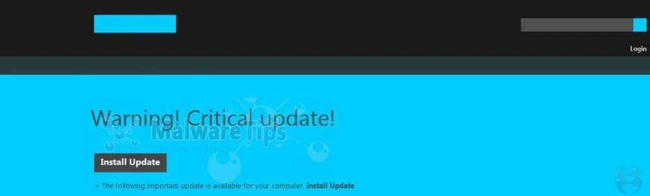 [Image: Warning! Critical update! virus]