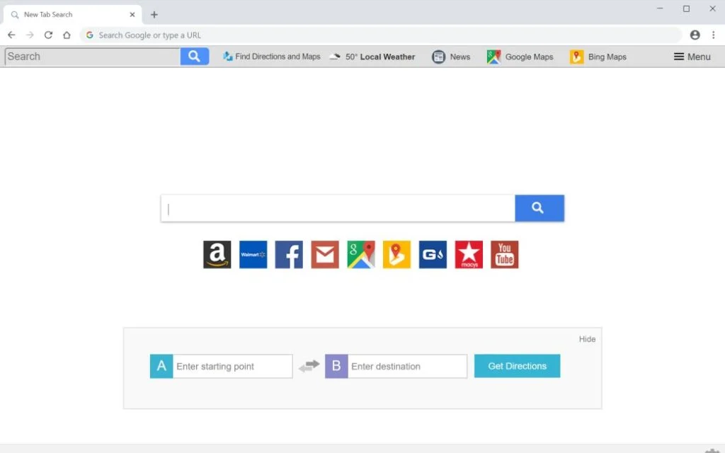 How to remove Find Directions and Maps redirect (Virus Removal Guide) 1 Find Directions and Maps New Tab Search Virus